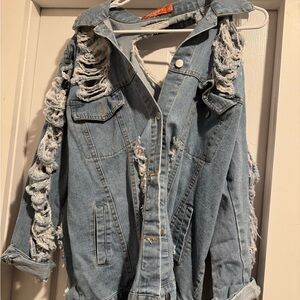 Distressed Denim Jacket